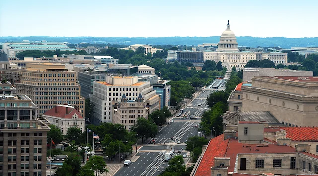 Washington, DC from above