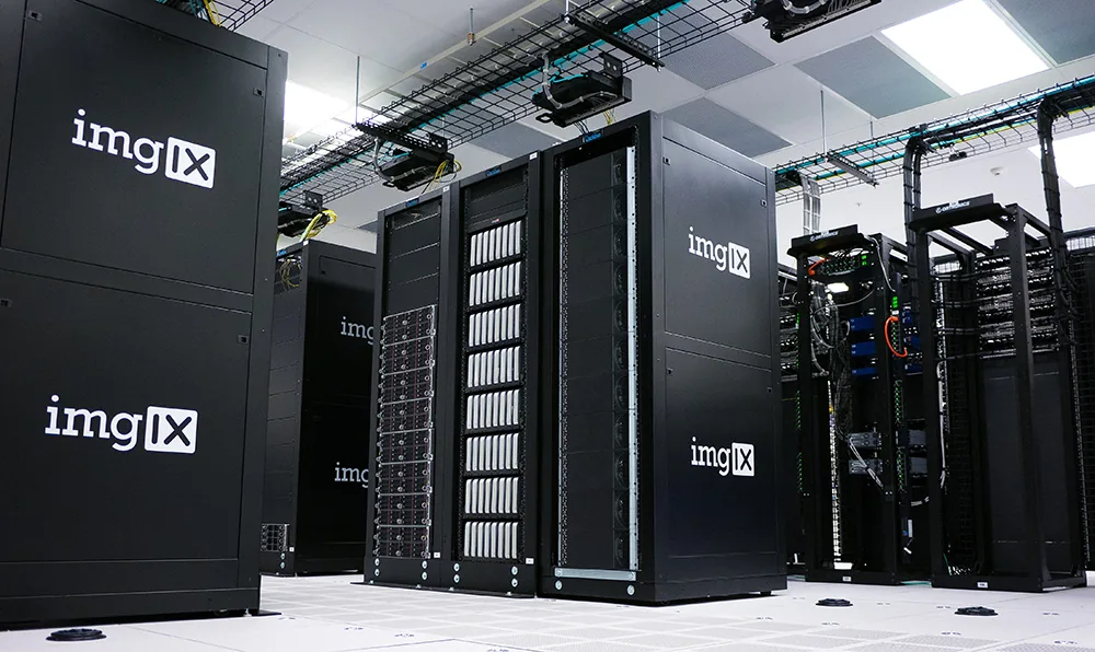 Server racks in a data center